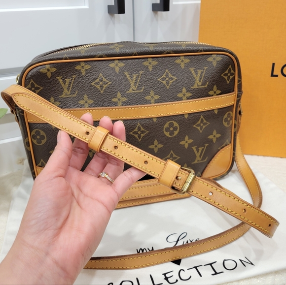💕DISCONTINUED Very Rare Crossbody LOUIS VUITTON Trocadero 27/ MM Monogram - Picture 3 of 16